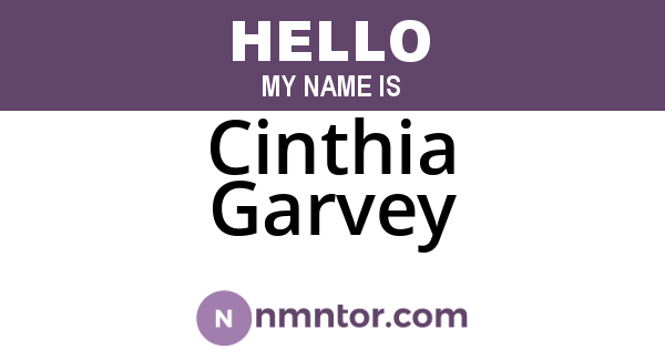 Cinthia Garvey