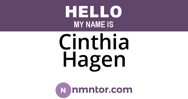 Cinthia Hagen