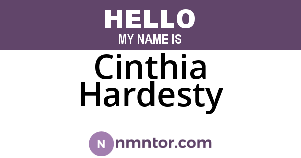 Cinthia Hardesty