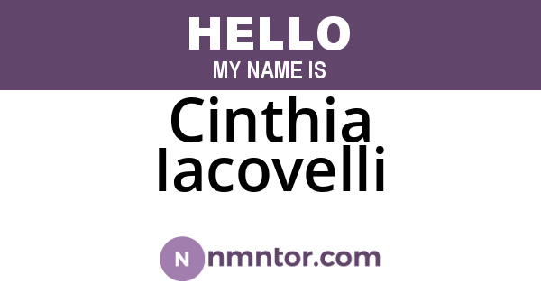 Cinthia Iacovelli