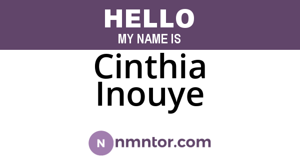 Cinthia Inouye