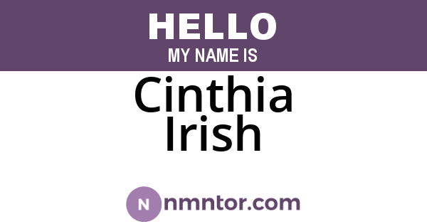 Cinthia Irish