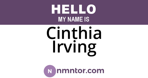 Cinthia Irving
