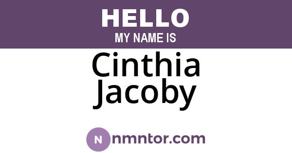 Cinthia Jacoby
