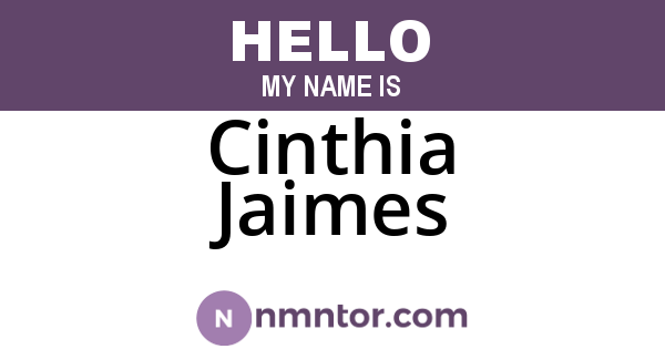 Cinthia Jaimes