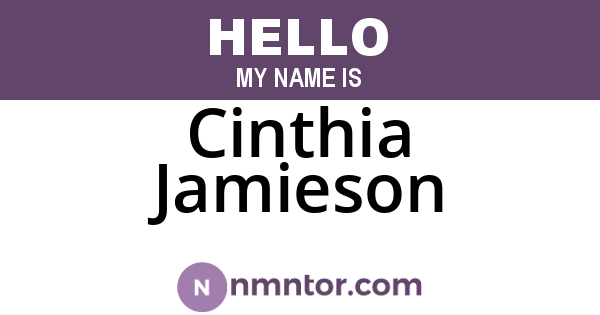 Cinthia Jamieson