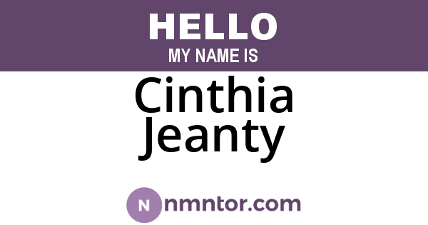Cinthia Jeanty