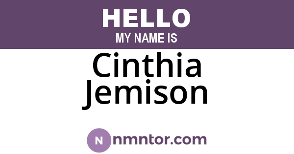 Cinthia Jemison