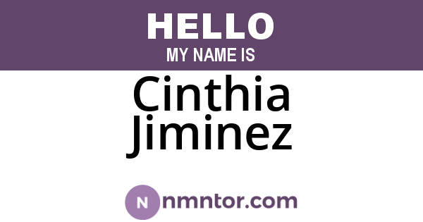 Cinthia Jiminez