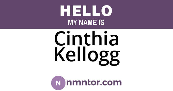 Cinthia Kellogg