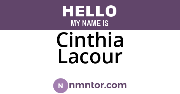 Cinthia Lacour