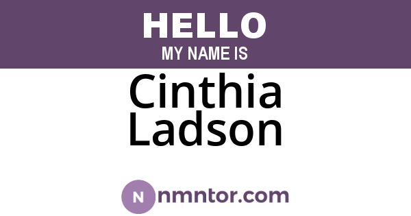 Cinthia Ladson