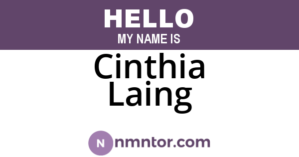 Cinthia Laing