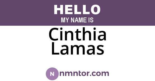 Cinthia Lamas
