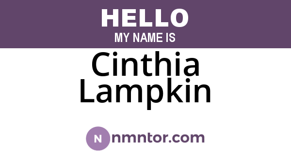 Cinthia Lampkin