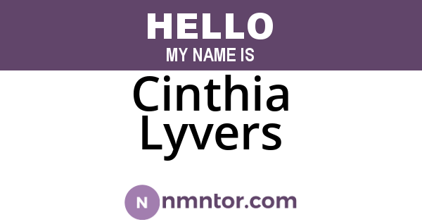 Cinthia Lyvers