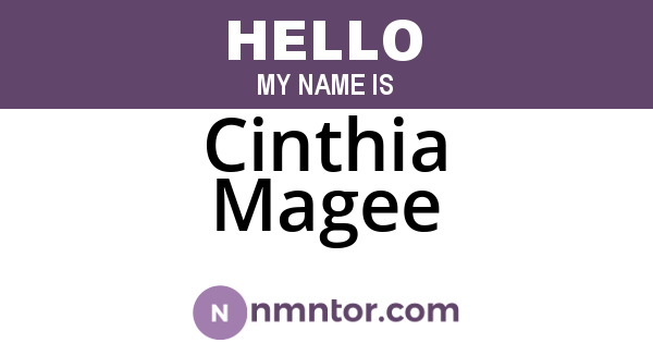 Cinthia Magee
