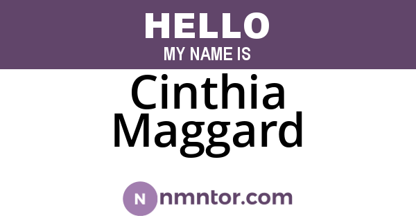 Cinthia Maggard