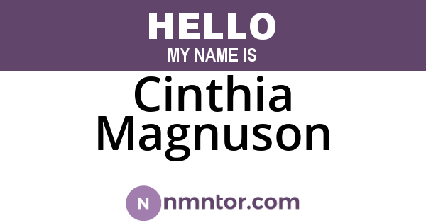 Cinthia Magnuson
