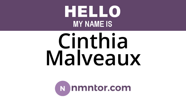 Cinthia Malveaux