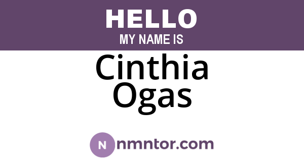 Cinthia Ogas