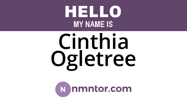 Cinthia Ogletree