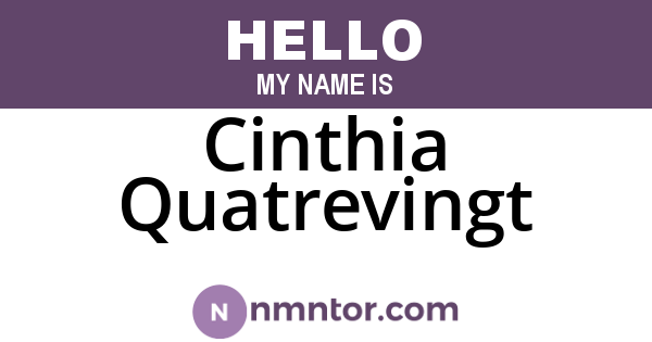 Cinthia Quatrevingt