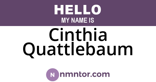 Cinthia Quattlebaum