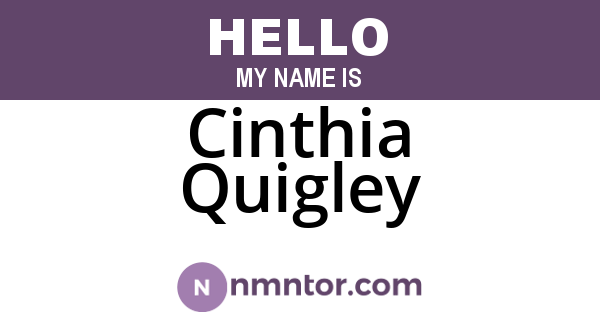 Cinthia Quigley