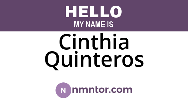 Cinthia Quinteros