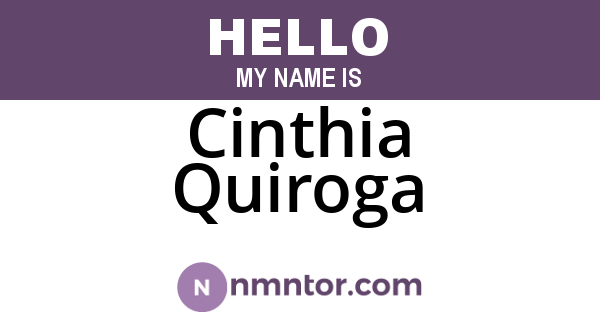 Cinthia Quiroga