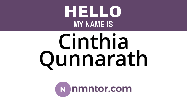 Cinthia Qunnarath