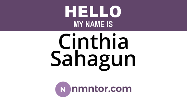 Cinthia Sahagun