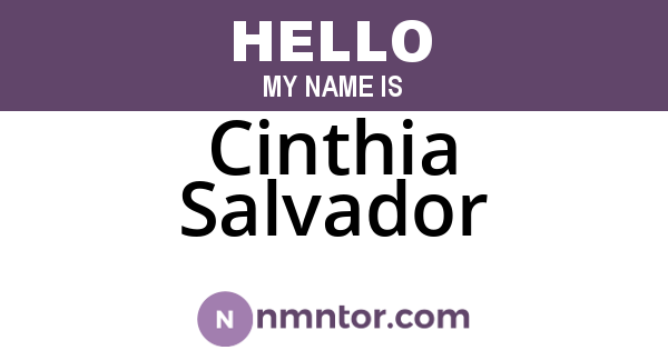 Cinthia Salvador
