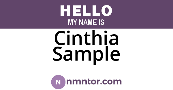 Cinthia Sample