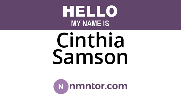 Cinthia Samson