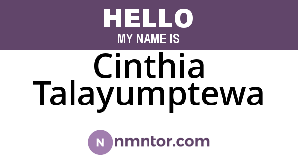 Cinthia Talayumptewa