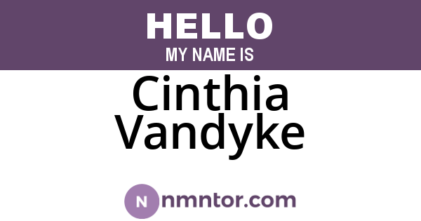 Cinthia Vandyke