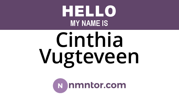 Cinthia Vugteveen