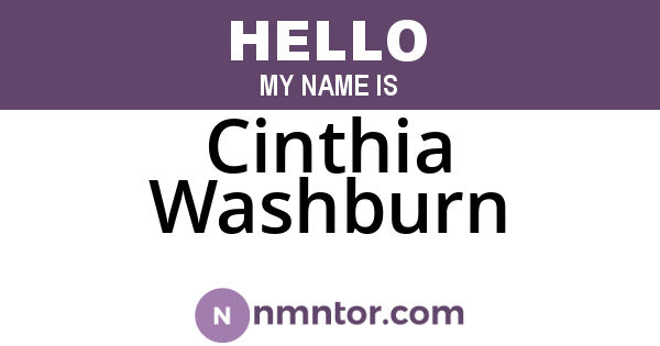Cinthia Washburn