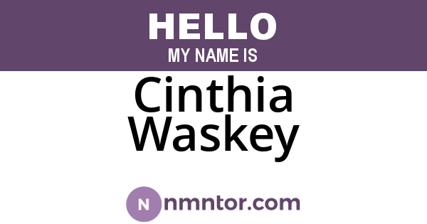 Cinthia Waskey