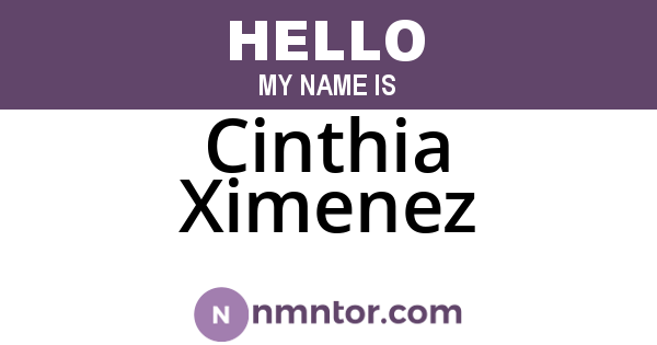 Cinthia Ximenez