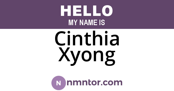 Cinthia Xyong