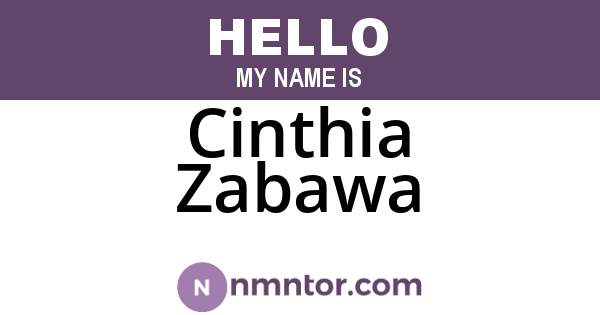 Cinthia Zabawa