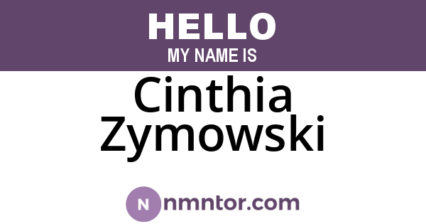Cinthia Zymowski