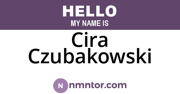 Cira Czubakowski