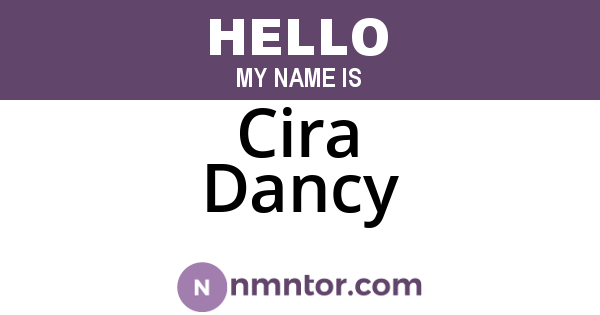 Cira Dancy