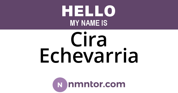 Cira Echevarria