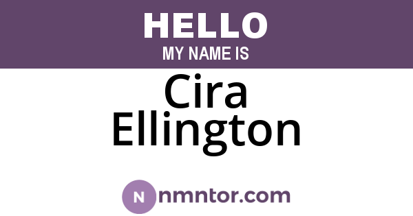 Cira Ellington