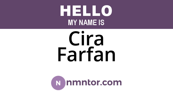 Cira Farfan
